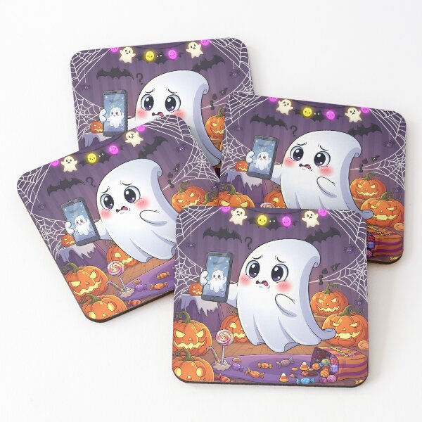 Item preview, Funny Ghost Selfie Halloween Horror Meme Art designed and sold by Glitchart66.
