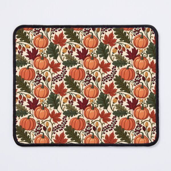Item preview, Autumn Vine Pumpkin Scroll Pattern designed and sold by Mimoshi ⭐⭐⭐⭐⭐.