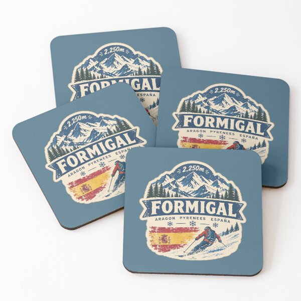 Item preview, Formigal Spain Pyrenees Ski Skiing Sticker TShirt 03 designed and sold by OuterShellUK.