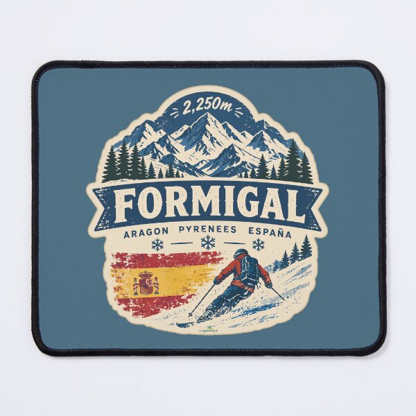 Item preview, Formigal Spain Pyrenees Ski Skiing Sticker TShirt 03 designed and sold by OuterShellUK.