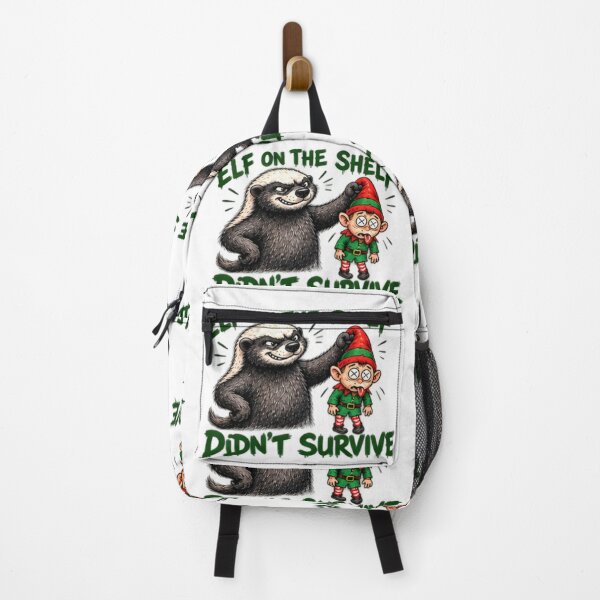 Item preview, Funny Honey Badger Elf Didn't Survive Christmas designed and sold by paintingnou.