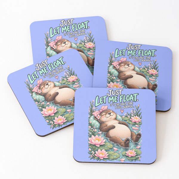 Item preview, Just Let Me Float – Funny Pregnancy Otter designed and sold by Ania & Maxiu.
