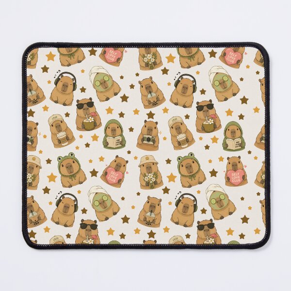 Item preview, Capybara Cartoon Pattern Self Care Cozy designed and sold by stylishdzign.