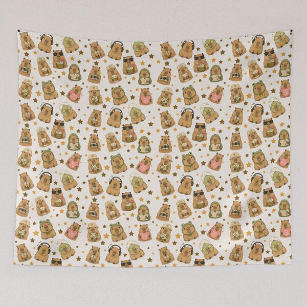 Item preview, Capybara Cartoon Pattern Self Care Cozy  designed and sold by stylishdzign.