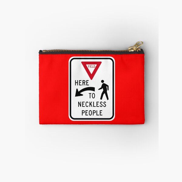 Item preview, Yield Here to Necklace People Sign designed and sold by Karate Octopus.