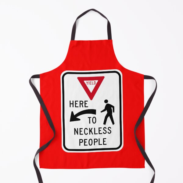 Item preview, Yield Here to Necklace People Sign designed and sold by Karate Octopus.