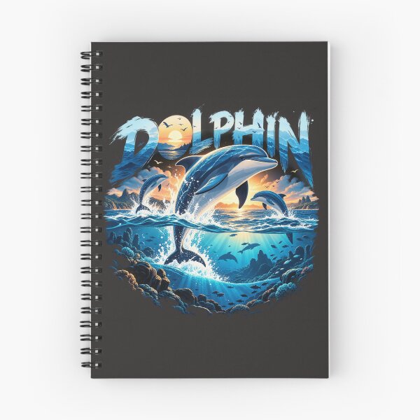 Item preview, Dolphin Ocean Adventure | Majestic Marine Life Sunset Graphic designed and sold by UNVYRE.