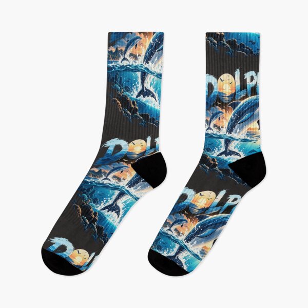 Item preview, Dolphin Ocean Adventure | Majestic Marine Life Sunset Graphic designed and sold by UNVYRE.