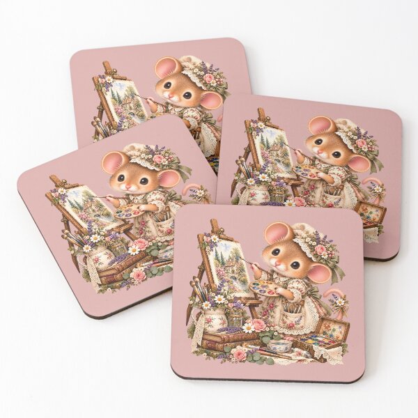 Item preview, Premium Cottagecore Artist Dormouse Art – Vintage Storybook Print designed and sold by MagicMakerPh.