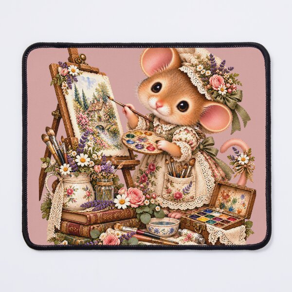 Item preview, Premium Cottagecore Artist Dormouse Art – Vintage Storybook Print designed and sold by MagicMakerPh.