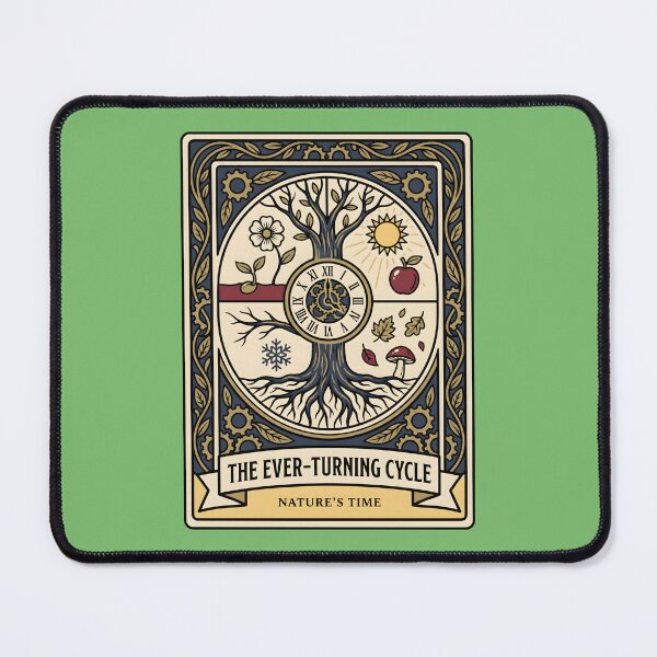 Item preview, The Ever-Turning Cycle Nature's Time Tarot Card Art designed and sold by MyHappyArtShop.