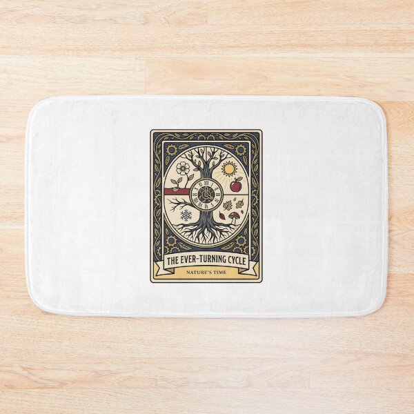 Item preview, The Ever-Turning Cycle Nature's Time Tarot Card Art designed and sold by MyHappyArtShop.