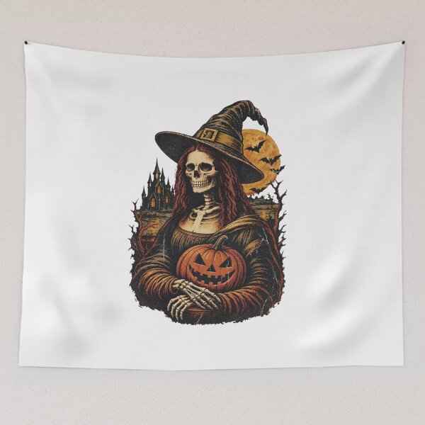 Item preview, Halloween Mona Lisa Skeleton designed and sold by JOSUQ.