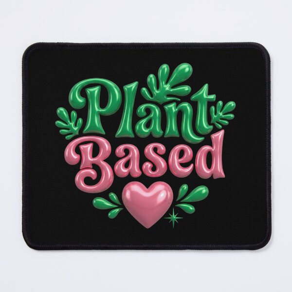 Item preview, Plant Based: Shiny Vegan Typography Art designed and sold by Festive Bug.