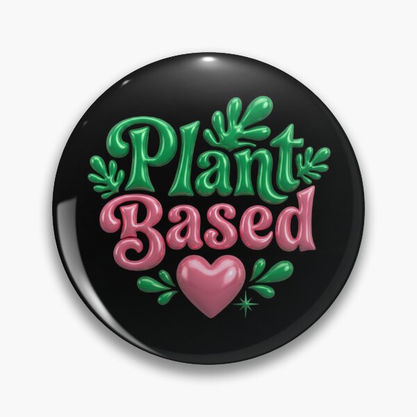 Item preview, Plant Based: Shiny Vegan Typography Art designed and sold by Festive Bug.