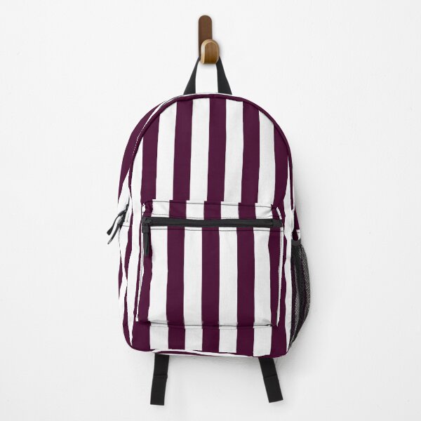 Item preview, Cabana stripes in plum and white designed and sold by RishabhArts1.