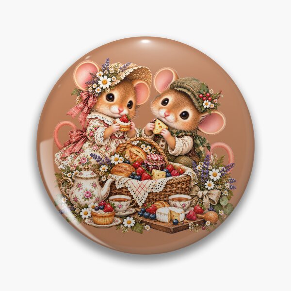 Item preview, Premium Cottagecore Woodland Picnic Dormouse Art – Vintage Print designed and sold by MagicMakerPh.