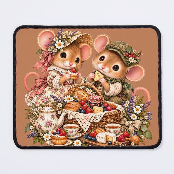 Item preview, Premium Cottagecore Woodland Picnic Dormouse Art – Vintage Print designed and sold by MagicMakerPh.