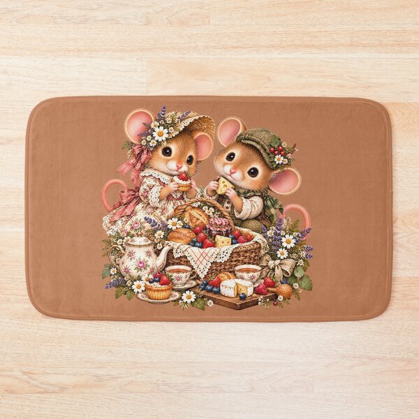 Item preview, Premium Cottagecore Woodland Picnic Dormouse Art – Vintage Print designed and sold by MagicMakerPh.