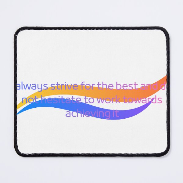 Item preview, Strive For Best Motivational Wave designed and sold by ThePrintArt.