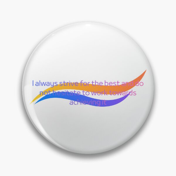 Item preview, Strive For Best Motivational Wave designed and sold by ThePrintArt.