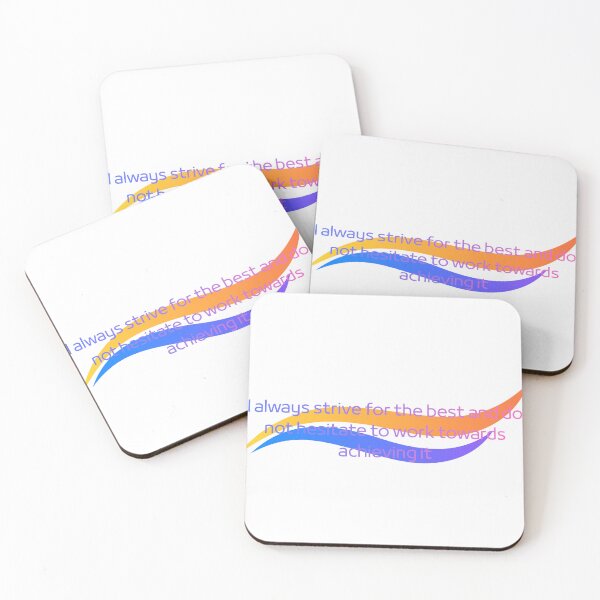 Item preview, Strive For Best Motivational Wave designed and sold by ThePrintArt.