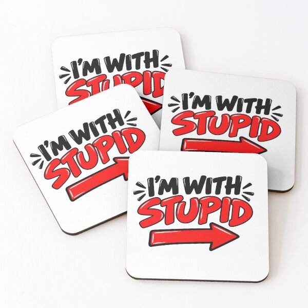 Item preview, Funny I'm With Stupid Arrow Graphic    designed and sold by Ftiwa-boy.