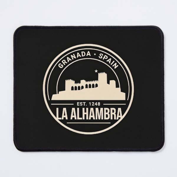 Item preview, Vintage Circular Badge La Alhambra Granada Spain Travel Crest Vector designed and sold by Shutter-Dragon.
