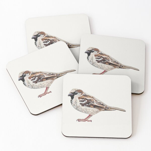 Item preview, House Sparrow painting designed and sold by Emily Bickell.