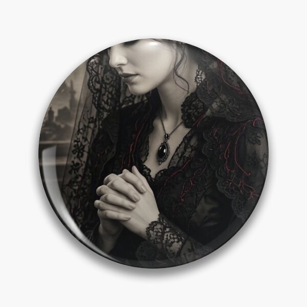 Item preview, Mourning Lace Widow designed and sold by Studio77-Gothic.