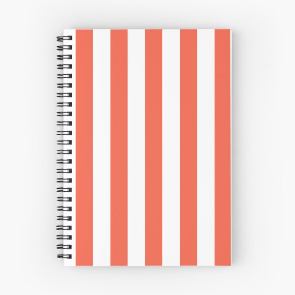 Item preview, Cabana stripes in persimmon and white designed and sold by RishabhArts1.