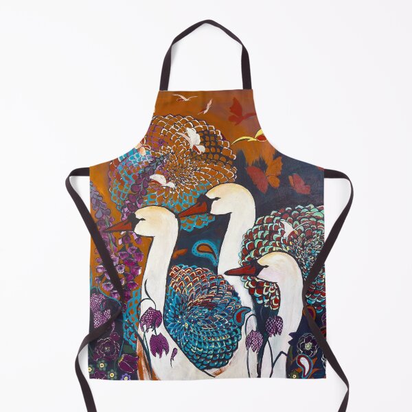 Item preview, 'Swanning along' a large painting on canvas by Mary Alice Green designed and sold by maryalicegreen.