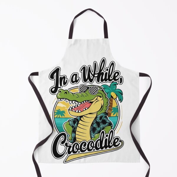 Item preview, In A While Crocodile - Funny Summer Beach Crocodile With Sunglasses designed and sold by the wellness script.