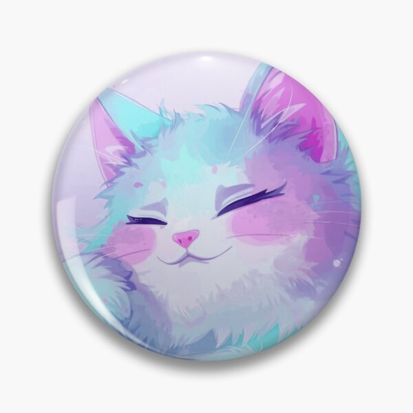 Item preview, Dreamy Carefree cotton candy fluffy cat  designed and sold by augustinet.