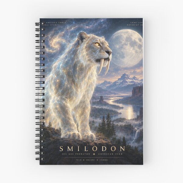 Item preview, Smilodon Saber Tooth Tiger – Prehistoric American Wildlife Art designed and sold by Jandedan.