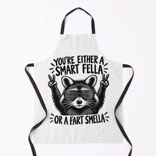 Item preview, Funny Smart Fella Fart Smella Raccoon Humor Saying designed and sold by MotivaChic.