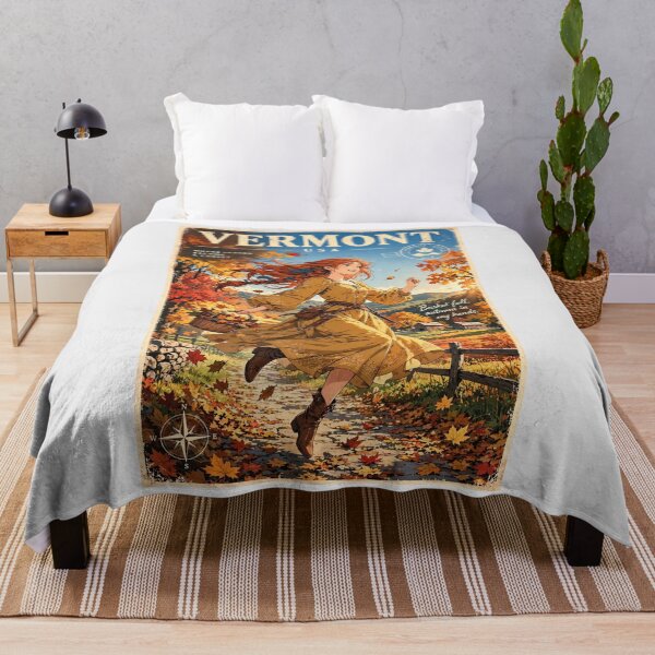 Item preview, USA, Vermont Autumn - Jumping Into Vermont Autumn designed and sold by DibujandoPorfa.