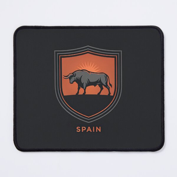 Item preview, Vintage Shield Badge Spanish Bull Spain Crest Vector designed and sold by Shutter-Dragon.