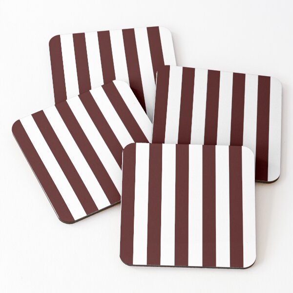 Item preview, Cabana stripes in oxblood and white designed and sold by RishabhArts1.