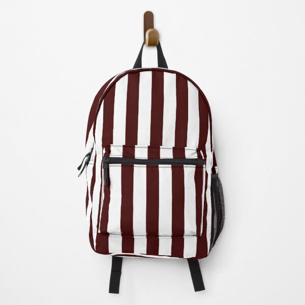 Item preview, Cabana stripes in oxblood and white designed and sold by RishabhArts1.