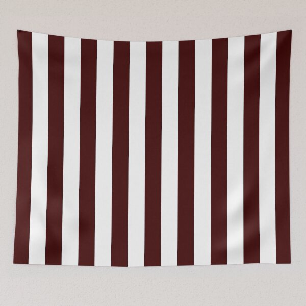 Item preview, Cabana stripes in oxblood and white designed and sold by RishabhArts1.