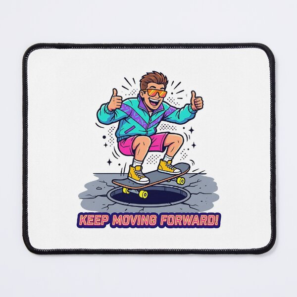 Item preview, Retro 90s Skater Boy Vibes Vintage Skateboard Art designed and sold by RareVisuals.