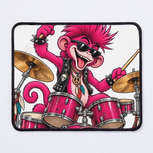 Item preview, Punk Monkey Drum Riot designed and sold by JanRizz.