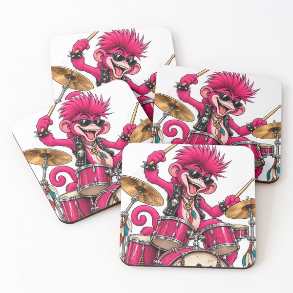 Item preview, Punk Monkey Drum Riot designed and sold by JanRizz.