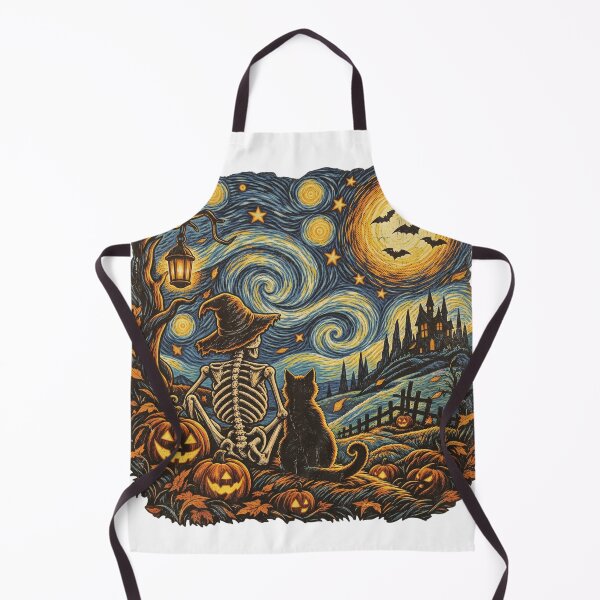Item preview, Halloween Starry Night Cat Skeleton designed and sold by JOSUQ.