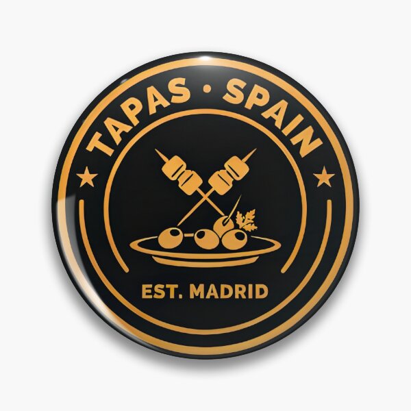 Item preview, Insignia circular vintage Tapas España Madrid Comida Escudo Vector designed and sold by Shutter-Dragon.
