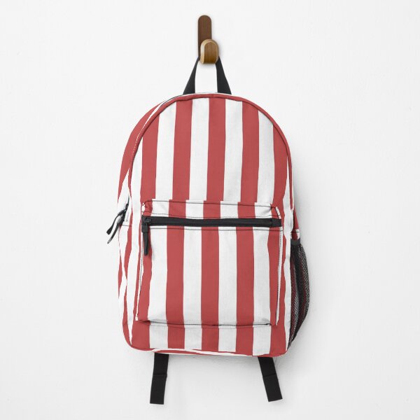 Item preview, Cabana stripes in brick red and white designed and sold by RishabhArts1.
