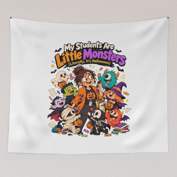 Item preview, Teacher Monsters Little Class Halloween designed and sold by chattsuede.