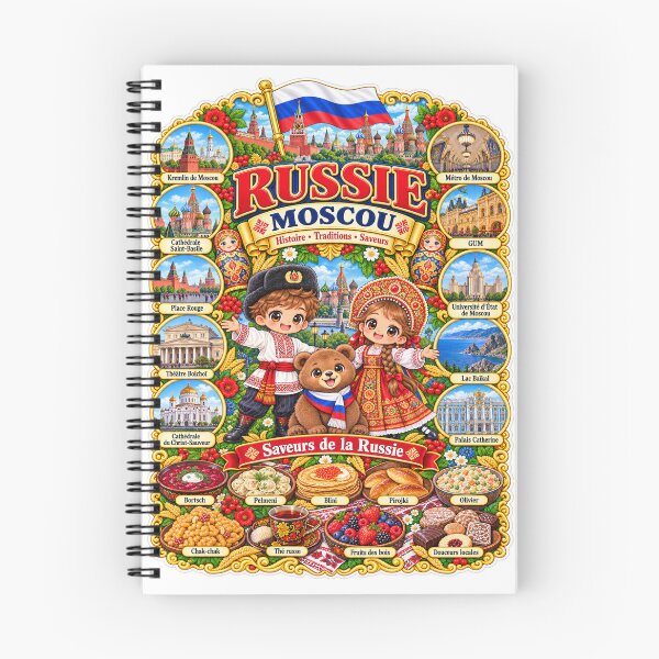 Artikelvorschau, Russland Moskau – Kawaii-Reise, Geschichte, Traditionen und Aromen Russlands entworfen und verkauft von Cifi64.