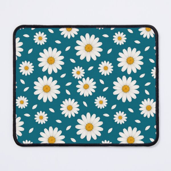 Item preview, White Daisy Flower Pattern designed and sold by Kathy Kuczek.